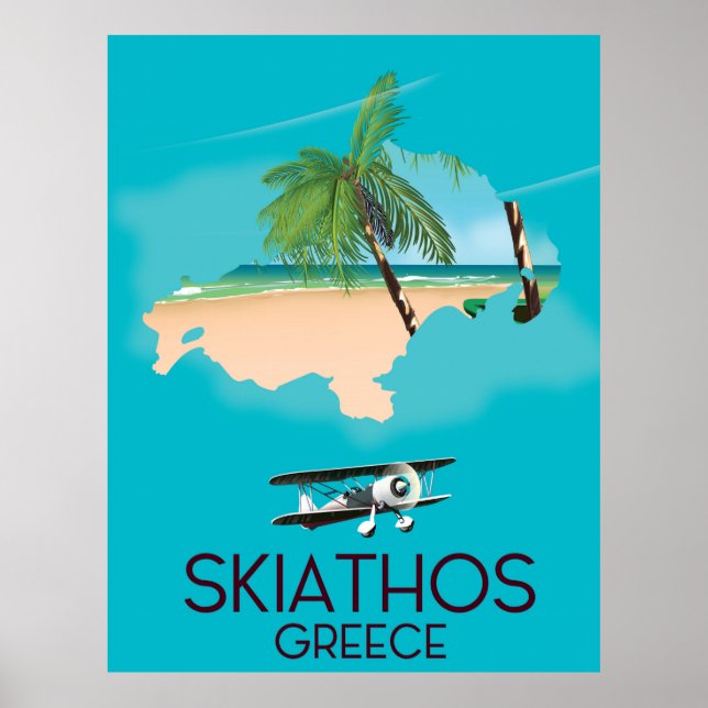 Skiathos Greece travel poster (Front)