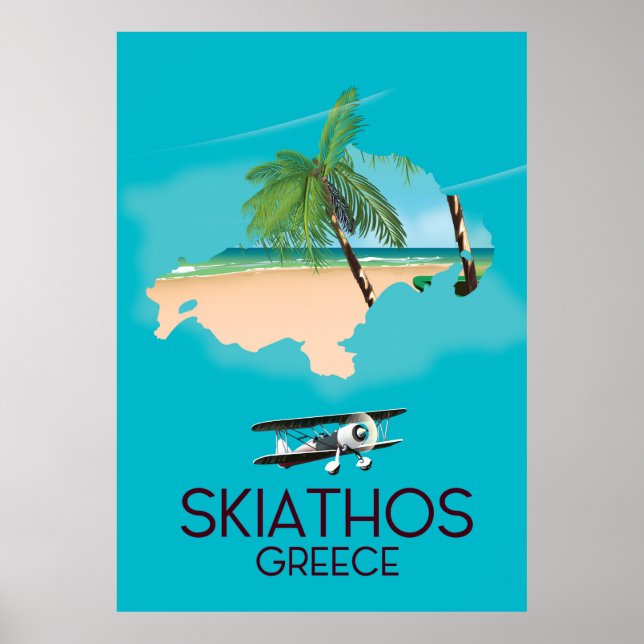 Skiathos Greece travel poster (Front)