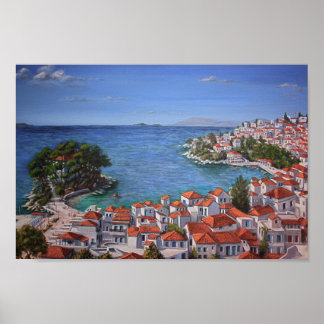 Skiathos Harbour 1(light) Poster