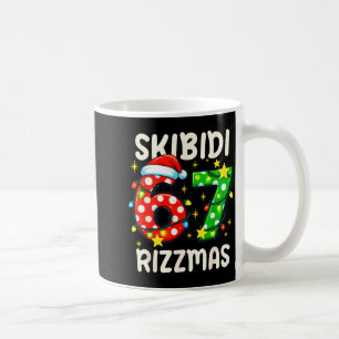 Skibidi 67 Rizzmas Funny Six Seven Meme Christmas  Coffee Mug