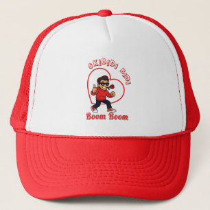 Skibidi Bidi Boom Boom Valentine Meme - Cartoon Trucker Hat