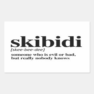 Skibidi Definition Rectangular Sticker