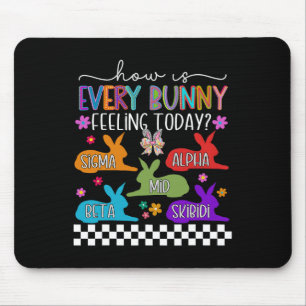Skibidi Easter Bunny Rabbit Easter Day Rizzler Gen Mouse Mat