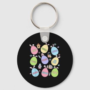 Skibidi Easter Day Egg Hunt Funny No Cap Rizz Meme Key Ring