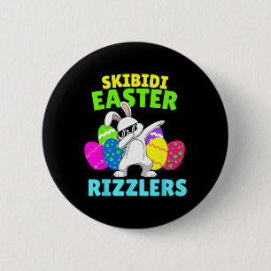 Skibidi Easter - Funny Easter Rizzler Gen Alpha Sl 6 Cm Round Badge