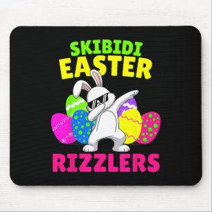 Skibidi Easter - Funny Easter Rizzler Gen Alpha Tw Mouse Mat