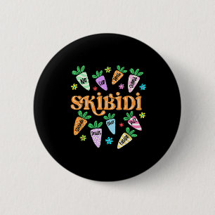 Skibidi Easter Rizzler Funny Easter Rizzler Gen Al 6 Cm Round Badge
