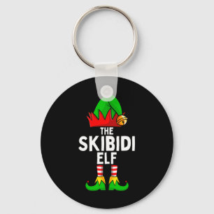 Skibidi Elf Matching Family Christmas Funny Silly Key Ring