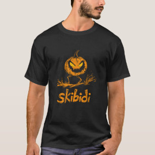 Skibidi Pumpkin Funny Halloween Crazy But Nothing  T-Shirt