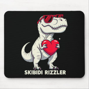 Skibidi Rizzler Trex Valentine Meme Funny Gifts Me Mouse Mat