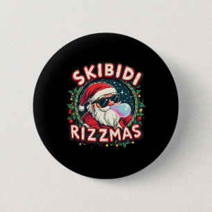 Skibidi Rizzm Celebration Merry Christmas Funny Sa 6 Cm Round Badge