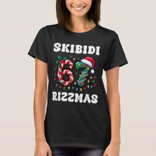 Skibidi Rizzmas 67 Christmas Six Seven Xmas Funny  T-Shirt