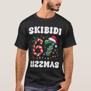Skibidi Rizzmas 67 Christmas Six Seven Xmas Funny  T-Shirt