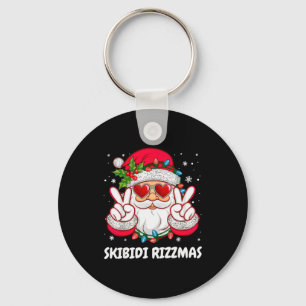 Skibidi Rizzmas Christmas Funny Santa Claus Xmas P Key Ring