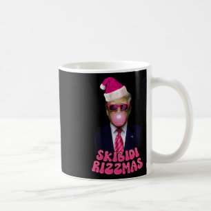 Skibidi Rizzmas Christmas Pink Trump Bubble Gum Ch Coffee Mug