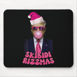 Skibidi Rizzmas Christmas Pink Trump Bubble Gum Ch Mouse Mat