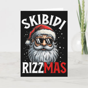 Skibidi Rizzmas Christmas Rizz Santa Claus Charism Card