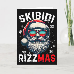 Skibidi Rizzmas Christmas Rizz Santa Claus Charism Card