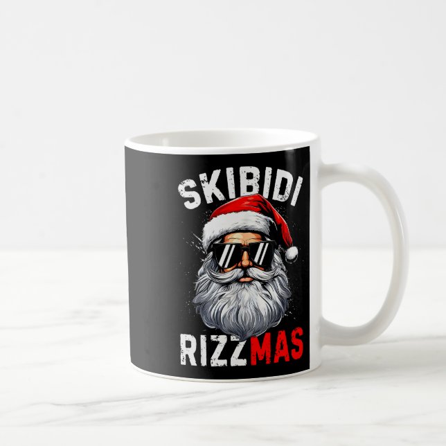 Skibidi Rizzmas Christmas Rizz Santa Claus Charism Coffee Mug (Right)