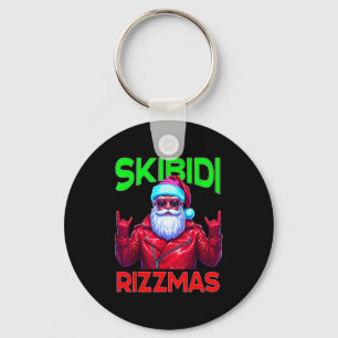 Skibidi Rizzmas Christmas Rizz Santa Claus Charism Key Ring