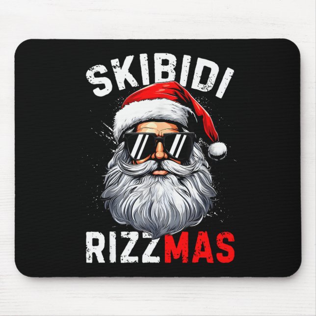 Skibidi Rizzmas Christmas Rizz Santa Claus Charism Mouse Mat (Front)