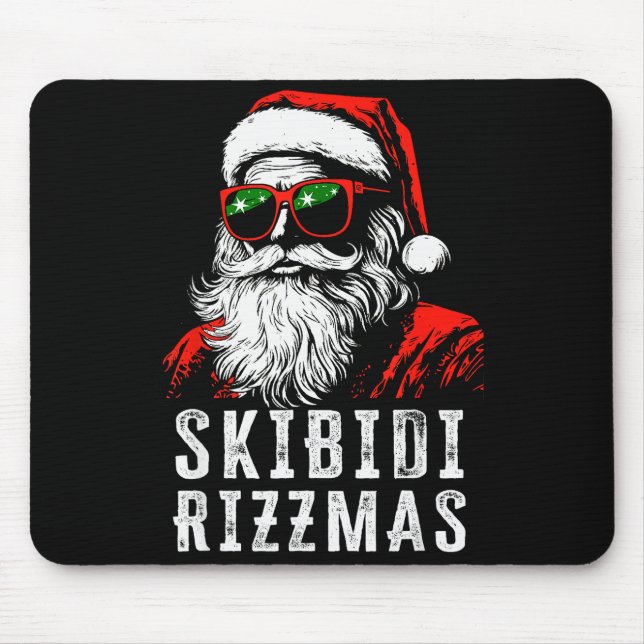 Skibidi Rizzmas Christmas Rizz Santa Claus Charism Mouse Mat (Front)