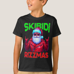 Skibidi Rizzmas Christmas Rizz Santa Claus Charism T-Shirt