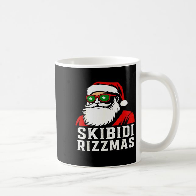 Skibidi Rizzmas Christmas Rizz Santa Claus  Coffee Mug (Right)