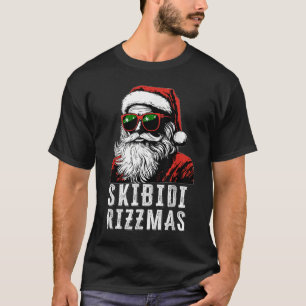 Skibidi Rizzmas Christmas Rizz Santa Claus T-Shirt