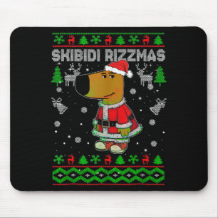 Skibidi Rizzmas Christmas Rizz Santa Ugly Christma Mouse Mat