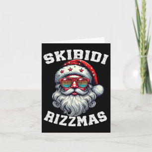 Skibidi Rizzmas Christmas Santa Merry Rizz Mas Xma Card