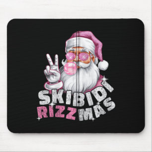 Skibidi Rizzmas Christmas Xmas Men Women Kids Zip Mouse Mat