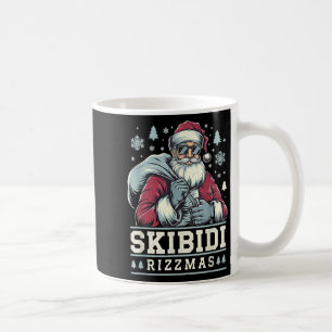Skibidi Rizzmas Cool Santa Funny Christmas Rizz Ri Coffee Mug
