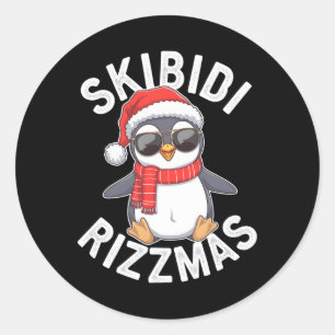 Skibidi Rizzmas Funny Christmas Christmas Season P Classic Round Sticker