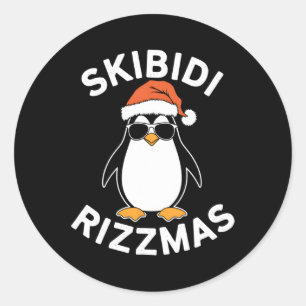 Skibidi Rizzmas Funny Christmas Christmas Season P Classic Round Sticker