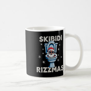 Skibidi Rizzmas Funny Christmas Santa Toilet Merry Coffee Mug
