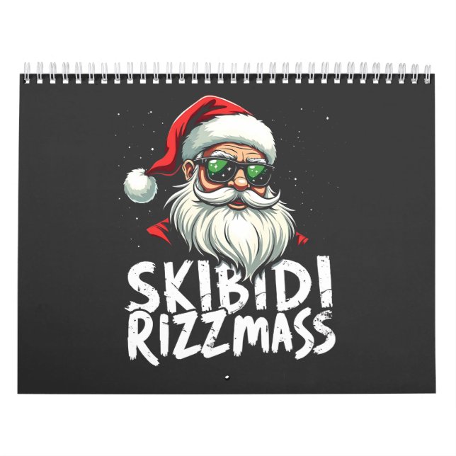 Skibidi Rizzmas Funny Gen Alpha Slang Christmas   Calendar (Cover)