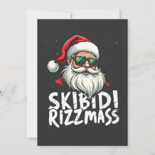 Skibidi Rizzmas Funny Gen Alpha Slang Christmas Holiday Card