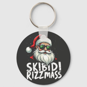 Skibidi Rizzmas Funny Gen Alpha Slang Christmas Key Ring
