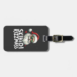Skibidi Rizzmas Funny Gen Alpha Slang Christmas Luggage Tag
