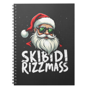 Skibidi Rizzmas Funny Gen Alpha Slang Christmas Notebook