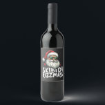 Skibidi Rizzmas Funny Gen Alpha Slang Christmas   Wine Label<br><div class="desc">Skibidi Rizzmas,  Funny Gen Alpha,  Slang Christmas,  xmas,  santa clause,  gift birthday,  gen z, </div>