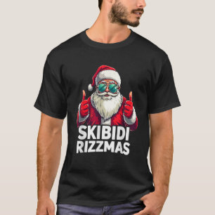 Skibidi Rizzmas Funny Santa Claus Charisma Cool Ki T-Shirt