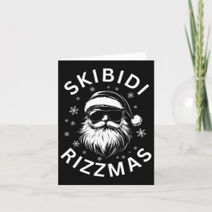 Skibidi Rizzmas Funny Santa Claus Christmas  Card
