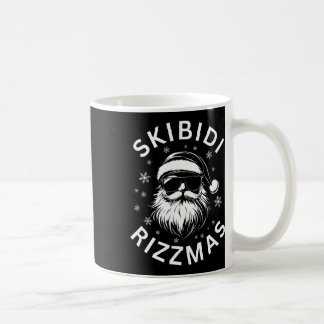 Skibidi Rizzmas Funny Santa Claus Christmas Coffee Mug