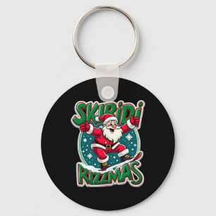 Skibidi Rizzmas Kids Youth Christmas Key Ring