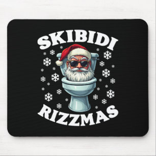 Skibidi Rizzmas Rizzler Santa Rizz Toilet Funny Ch Mouse Mat