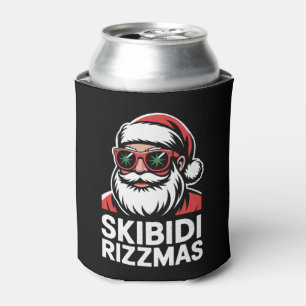 Skibidi Rizzmas Santa Christmas Rizz Xmas Holiday Can Cooler