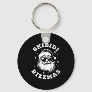 Skibidi Rizzmas Santa Funny Christmas Gen Alpha Sl Key Ring