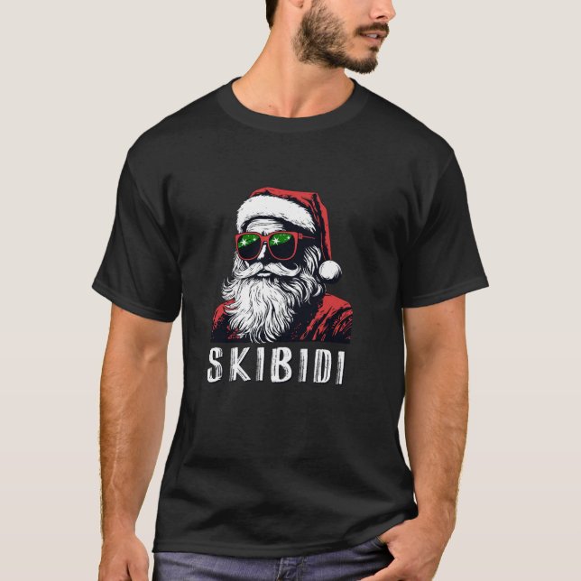 Skibidi Santa Claus Funny Christmas Cool Awesome S T-Shirt (Front)